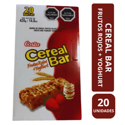 CEREAL BAR FRUTOS ROJOS 20 UND.