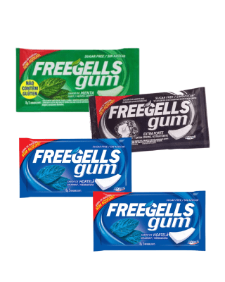 FREEGELLS OFERTA CHICLE X 4 UND.