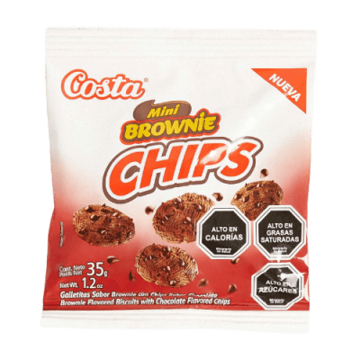 BROWNIE CHIPS MINI 35GR.