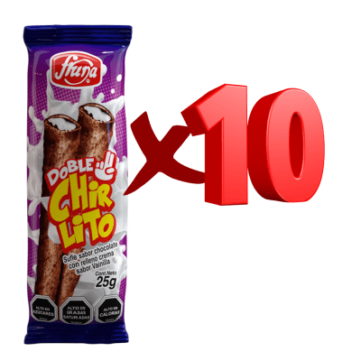 CHIRLITO DOBLE X10 VAINILLA