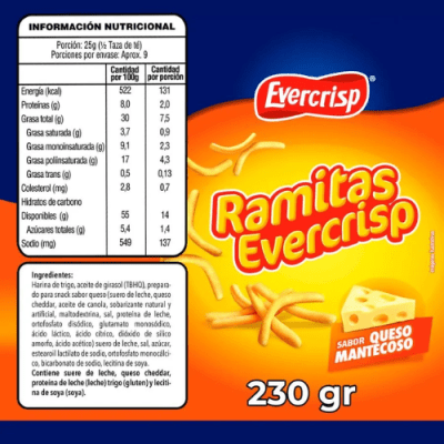 RAMITAS QUESO 230 GR.