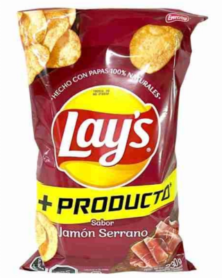 PAPAS LAYS JAMON SERRANO 230GR