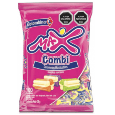 MASTICABLES MAX COMBI SABORES SURTIDOS 400 GR.