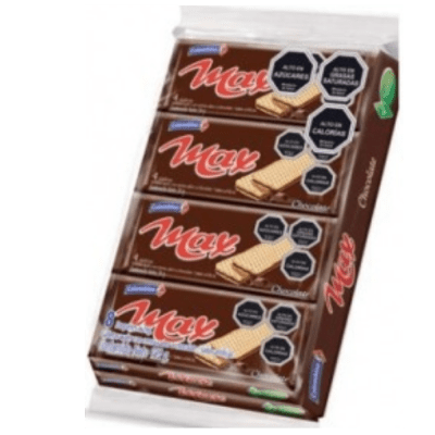MAX WAFER INDIV. CHOCOLATE 8 UND.