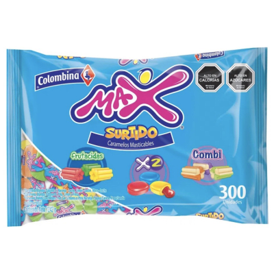 MASTICABLES MAX XL SABORES SURTIDOS 1242 GR.