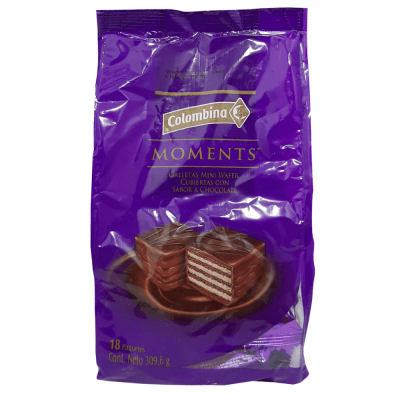 MOMENTS MINI WAFER CHOCOLATE 18 UND.
