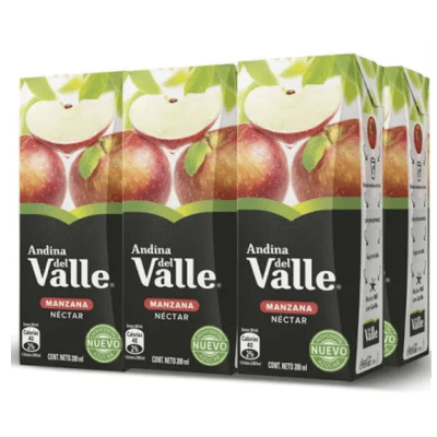 ANDINA BOMBILLIN SIX PACK MANZANA 200CC