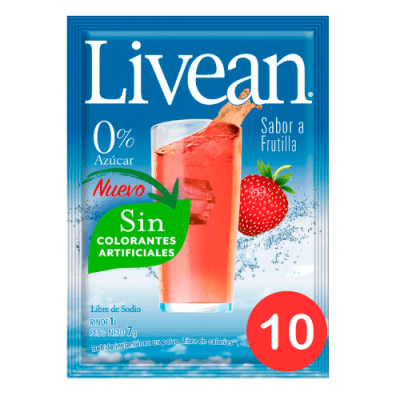 LIVEAN SOBRE FRUTILLA X10