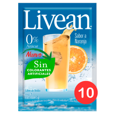 LIVEAN SOBRE NARANJA X10