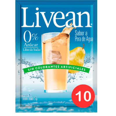 LIVEAN SOBRE PERA AGUA X10