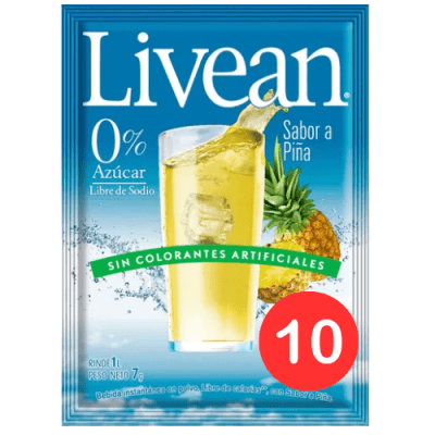 LIVEAN SOBRE PIÑA X10