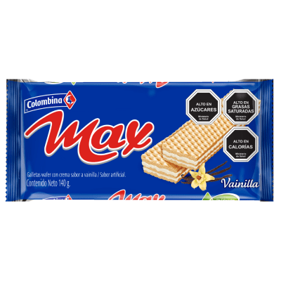 MAX WAFER TACO VAINILLA 140 GR.