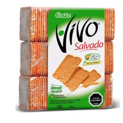 GALLETAS VIVO SALVADO TRIPACK 585 GR.