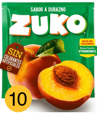 DISPLAY ZUKO POLVO DURAZNO