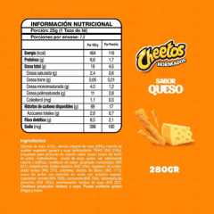 CHEETOS 280 GR.