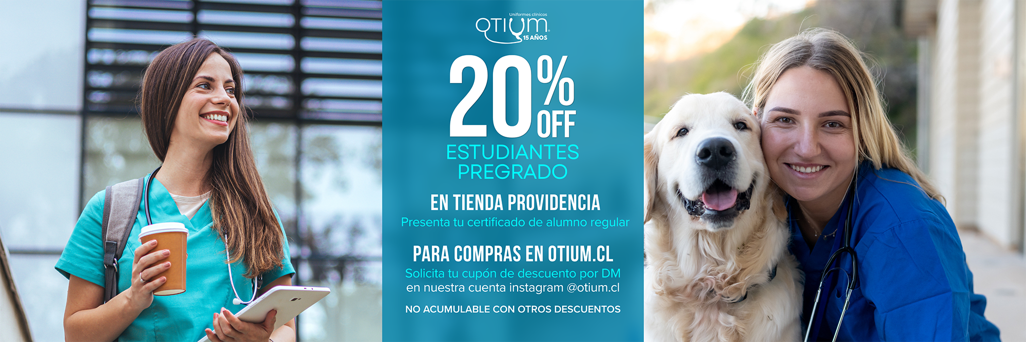 20% OFF para estudiantes de pregrado
