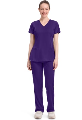 Polera Clínica Mujer Healing Hands HH Works 2500 Morado GRAPE