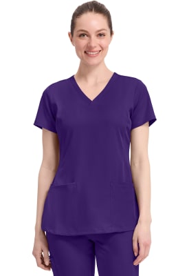 Polera Clínica Mujer Healing Hands HH Works 2500 Morado GRAPE