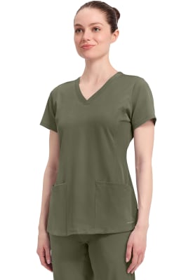 Polera Clínica Mujer Healing Hands HH Works 2500 Verde Olive