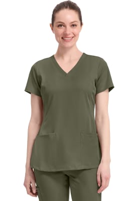 Polera Clínica Mujer Healing Hands HH Works 2500 Verde Olive