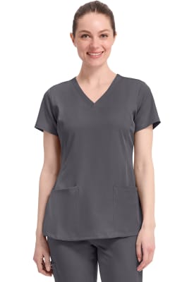 Polera Clínica Mujer Healing Hands HH Works 2500 Gris PEWTE