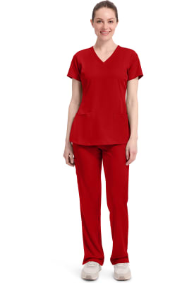 Polera Clínica Mujer Healing Hands HH Works 2500 Rojo RED