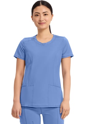 Polera Clínica Mujer Infinity 2624A Celeste CIPS