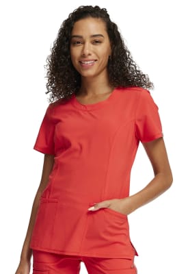 Polera Clínica Mujer Infinity 2624A Rojo FIHY