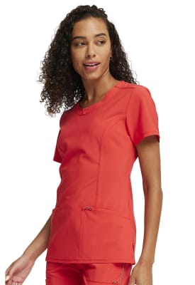 Polera Clínica Mujer Infinity 2624A Rojo FIHY