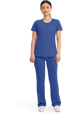 Polera Clínica Mujer Infinity 2624A Azul Rey GAB
