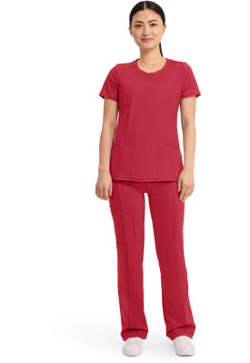 Polera Clínica Mujer Infinity 2624A Rojo RED