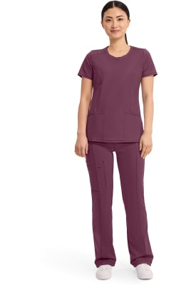 Polera Clínica Mujer Infinity 2624A Burdeo WNPS