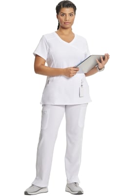 Polera Clínica Mujer Infinity 2625A Blanco WTPS