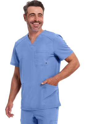 Polera Clínica Hombre Infinity CK900A Celeste CIPS