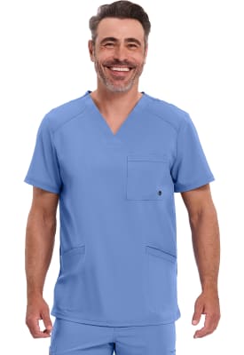 Polera Clínica Hombre Infinity CK900A Celeste CIPS