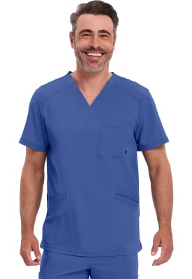 Polera Clínica Hombre Infinity CK900A Azul Rey GAB