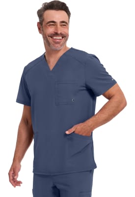 Polera Clínica Hombre Infinity CK900A Azul Marino NYPS