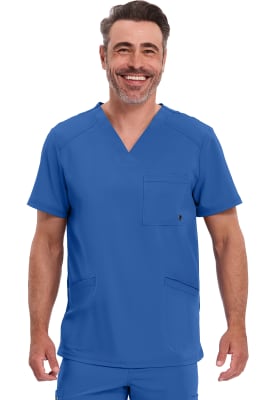Polera Clínica Hombre Infinity CK900A Azul Rey RYPS