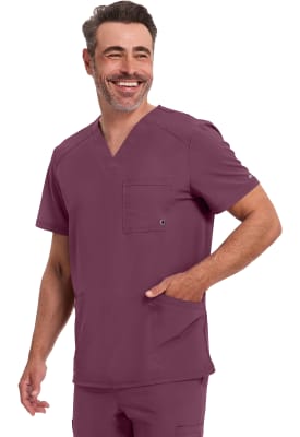 Polera Clínica Hombre Infinity CK900A Burdeo WNPS