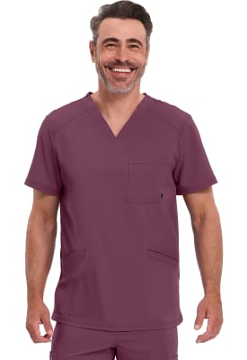 Polera Clínica Hombre Infinity CK900A Burdeo WNPS
