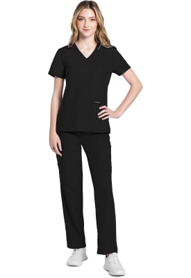 Polera Clínica Mujer Cherokee Workwear Originals Ultra CK953A Negro BLK