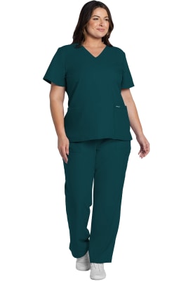 Polera Clínica Mujer Cherokee Workwear Originals Ultra CK953A Verde CAR