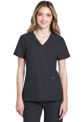 Polera Clínica Mujer Cherokee Workwear Originals Ultra CK953A Gris PWT