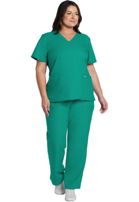 Polera Clínica Mujer Cherokee Workwear Originals Ultra CK953A Verde TLB