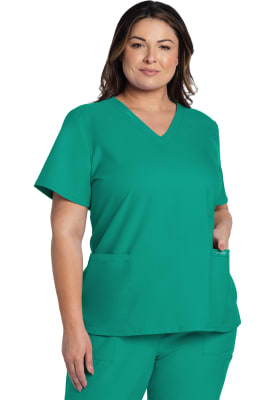 Polera Clínica Mujer Cherokee Workwear Originals Ultra CK953A Verde TLB