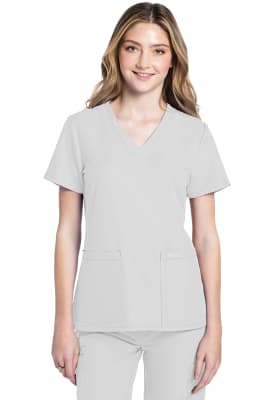 Polera Clínica Mujer Cherokee Workwear Originals Ultra CK953A Blanco WHT