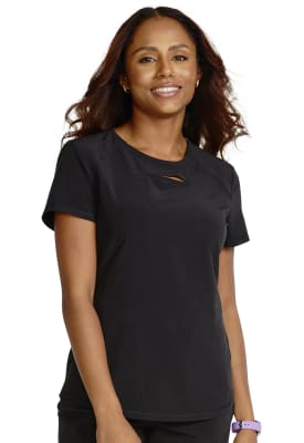 Polera Clínica Mujer Cherokee Allura CKA672 Negro BLK