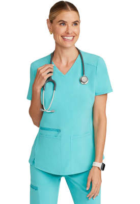 Polera Clínica Mujer Cherokee Allura CKA685 Calipso AQCV