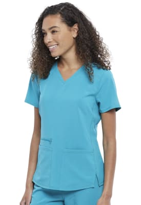 Polera Clínica Mujer Cherokee Allura CKA685 Verde TLB