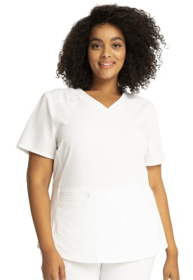 Polera Clínica Mujer Cherokee Allura CKA685 Blanco WHT